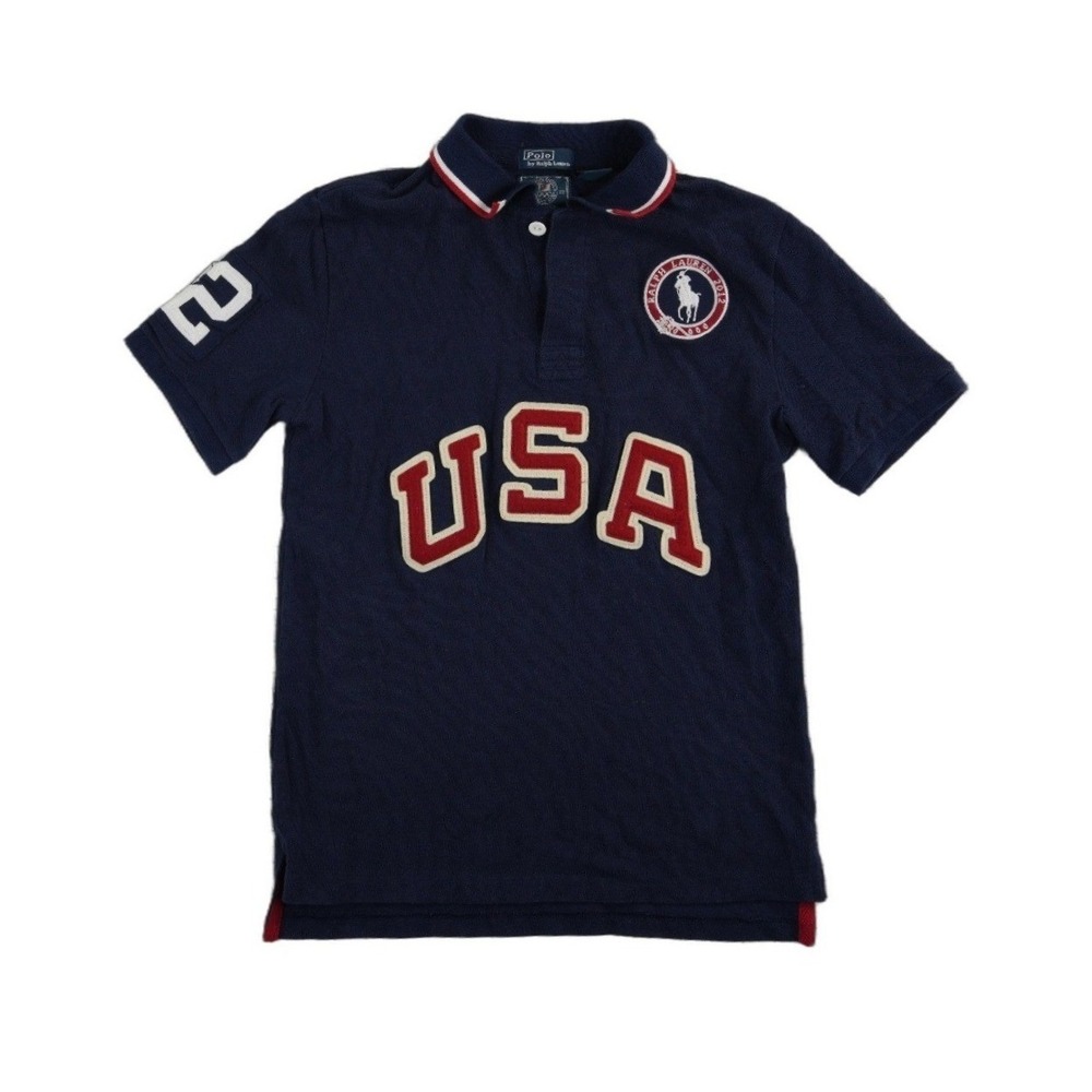 Polo Ralph Lauren Polo Shirt Boys Size Large 14 16 USA 2012 London Patch
